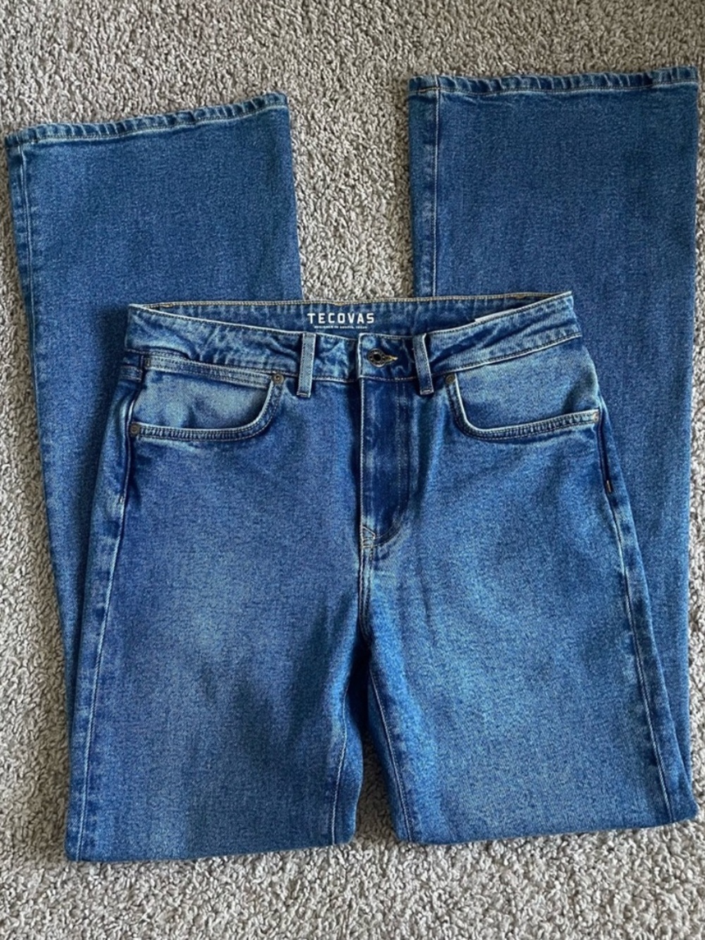 Tecovas light wash jeans